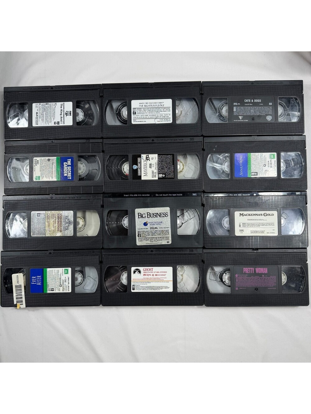 Vintage Movie VHS Tape Bundle 12-Pack BUNDLE 10